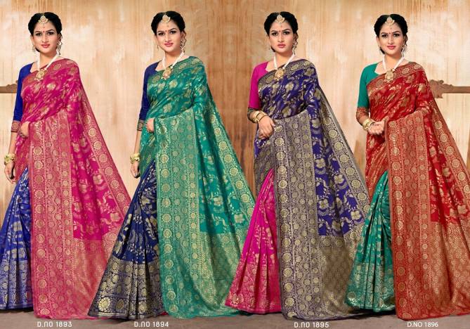 Kalista Golden Jubilee 2 Wedding Wear Banarasi Silk Designer Saree Collection
